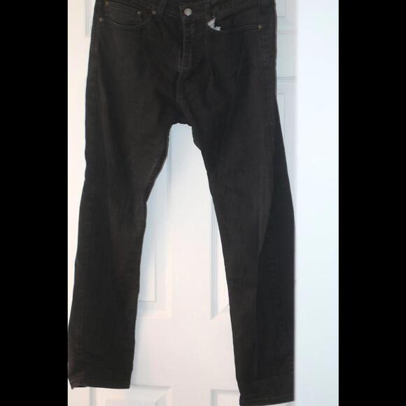 Levi's 505 Regular Fit Jeans - Black, 34Wx30L Mens Work Casual Jeans Levi Straus - Picture 2 of 13